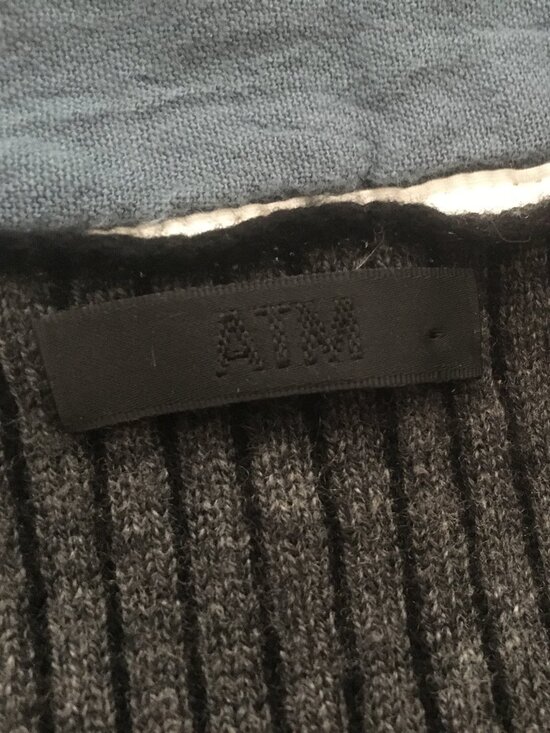 ATM wool and cashmere sweater (gray stripe, size XS) - Picture 11 of 12